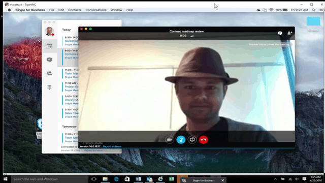 skype for business mac vs windows